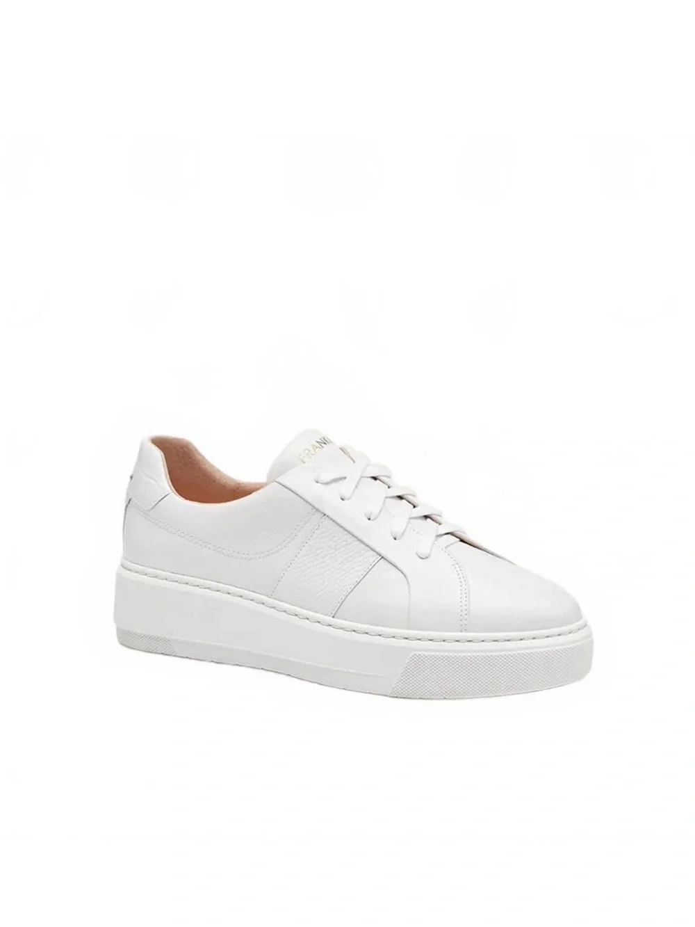 FRANKIE4 Riley White Tumbled WOMEN'S LEATHER SNEAKER